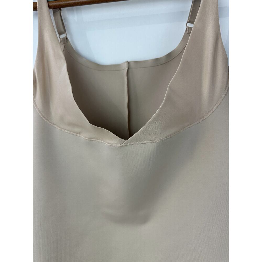 Chantelle Basic Shaping Open Bust Mid Thigh Shaper Nude Sand US Size XL EUC - Picture 4 of 16
